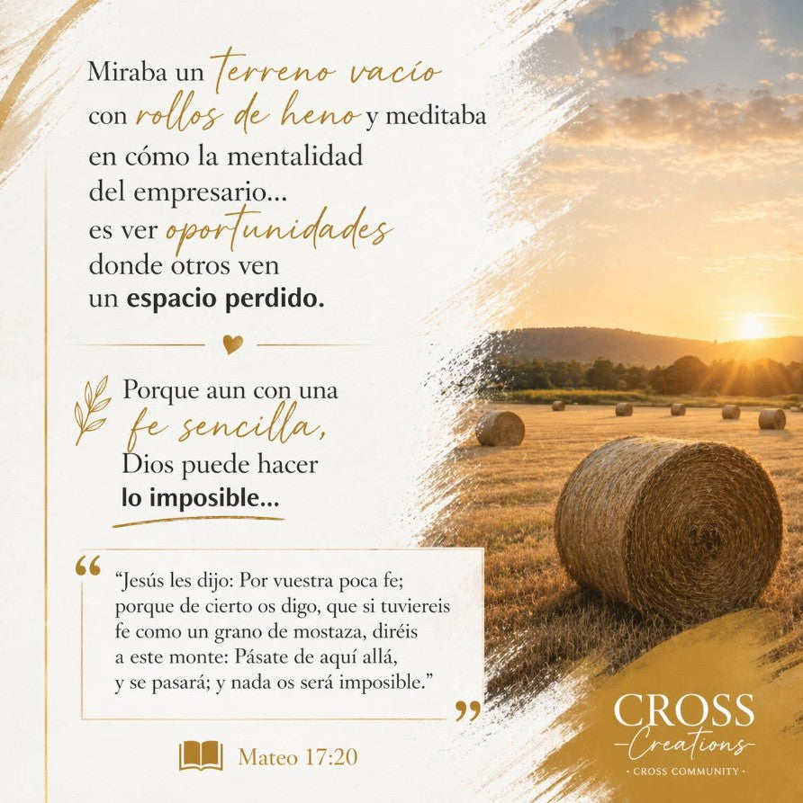 Porque aun con una fe sencilla, Dios puede hacer lo imposible… 🙏🏼