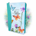 Biblia para Mujeres Letra Grande Reina Valera 1960 cubierta floral y mariposa con indice (Spanish Edition)