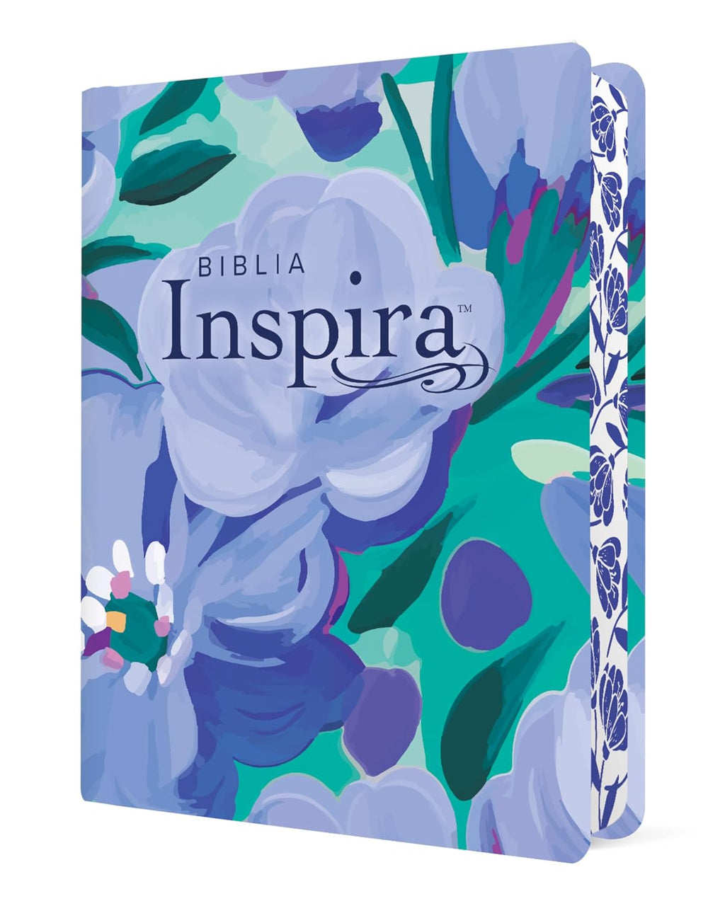 Biblia Inspira NTV, letra grande con Filament (SentiPiel, Ramo azul) (Spanish Edition)